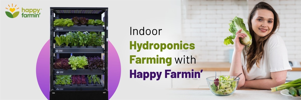 Indoor Hydroponic Farming with Happy Farmin
